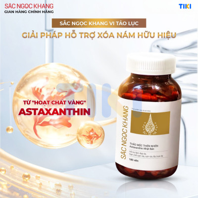 Combo 2 hộp Viên uống Sắc Ngọc Khang Vi Tảo Lục (60 viên) giúp trẻ hóa làn da xua tan vết nám, hỗ trợ cân bằng nội tiết tố, bổ huyết, điều kinh, cho làn da sáng khỏe từ bên trong