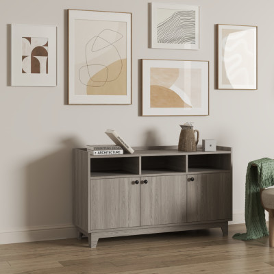 [Happy Home Furniture] KINA , Tủ lưu trữ 3 cửa mở , 124cm x 40cm x 72cm ( DxRxC), TCM_040