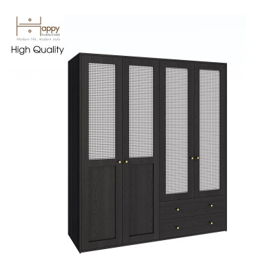 [Happy Home Furniture] ROTAN, Tủ quần áo 4 cửa mở , 160cm x 54cm x 180cm ( DxRxC), TCM_137