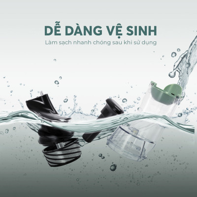 Máy ép chậm Elmich JEE-8723, công suất 250W, hạn chế tách nước, giữ trọn dưỡng chất, gọn nhẹ, tháo lắp dễ dàng, kết hợp với lưới lọc lắp ráp liền với trục vít, dễ dàng vệ sinh - Hàng chính hãng