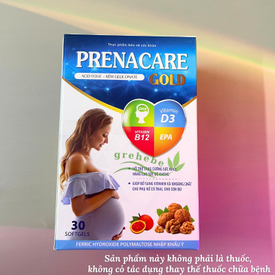 [TPBVSK] PRENACARE GOLD – Viên bổ bầu cho PNCT&CCB (H/30 viên) - hộp xanh