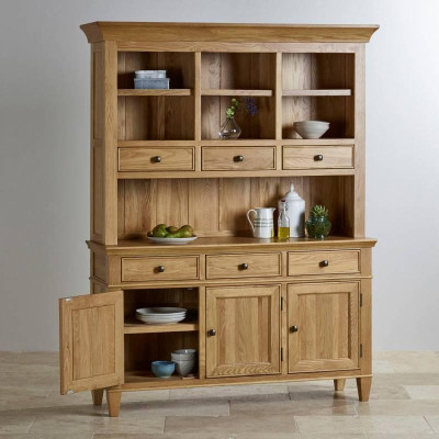 Tủ Chén Cao Classic Lớn Gỗ Sồi IBIE DDTCLALO