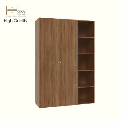 [Happy Home Furniture] SCANDINA, Tủ quần áo 2 cánh mở kết hợp kệ , 150cm x 55cm x 220cm ( DxRxC), TCM_098