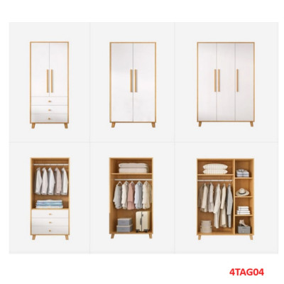 Tủ quần áo gỗ MDF 4TAG04 - Nội thất lắp ráp Viễn Đông ADV