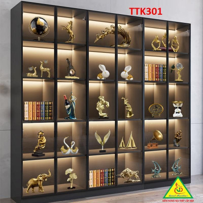 Tủ trang trí cánh kính TTK301 - Nội thất lắp ráp Viễn Đông ADV
