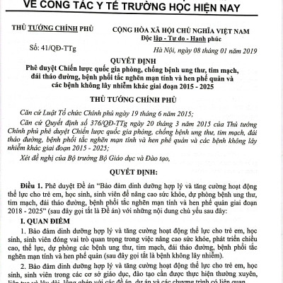 Công Tác Y Tế Trường Học Và Phòng Chống Dịch Bệnh Virus Corona (COVID-19) Vệ Sinh An Toàn Trong Các Cơ Sở Giáo Dục