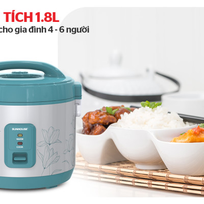 Nồi Cơm Điện 1.8L Sunhouse SHD8605 - Hàng Chính Hãng