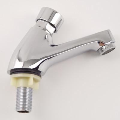 Vòi Lavabo lạnh nhấn hơi Eurolife EL-119 (Trắng bạc)