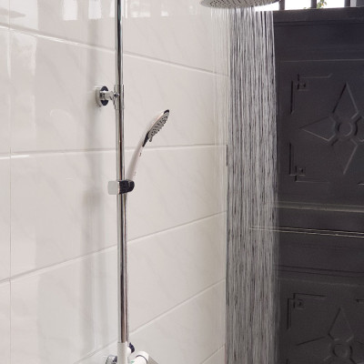 Bộ sen cây tắm đứng nóng lạnh Eurolife EL-S905 (Trắng bạc)