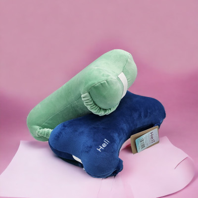 Gối foam khúc xương Heli đa chức năng-30x18x10cm - ( Gối tựa đầu xe hơi, đi xe máy cho bé)