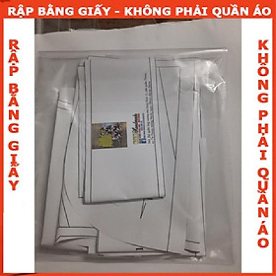 Rập giấy A0 đầm sơ mi thắt eo mã 823 (BẢN VẼ)