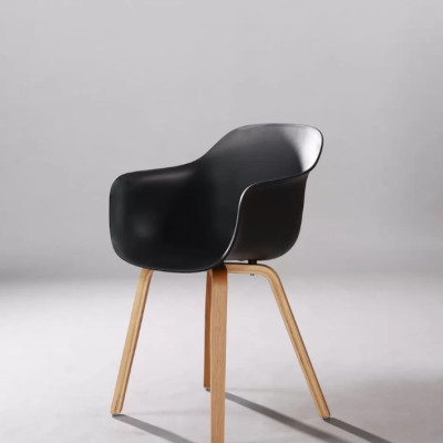 Ghế nhựa chân gỗ nhập khẩu Juno Sofa cao cấp JNST 3048CT hàng thiết kế 55 x 49 x 82 cm