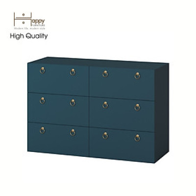 [Happy Home Furniture] WESLEY, Tủ đựng đồ 6 ngăn kéo ,  120cm x 45cm x 80cm ( DxRxC), THK_044