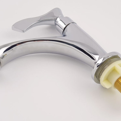 Vòi lavabo lạnh Eurolife EL-115 (Trắng bạc)