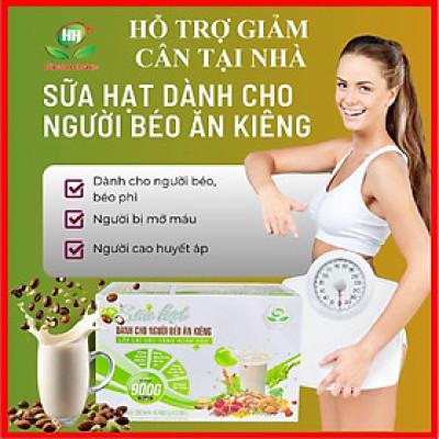 Sữa hạt dành cho người Béo Ăn Kiêng Hồng Hoa Organic 36gói/ 900gr – Hỗ trợ giảm thể trọng tại nhà theo Thực Dưỡng; Thuần Chay; Không đậu nành