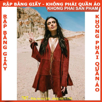 Rập giấy áo dáng dài mã 787 -(BẢN VẼ)