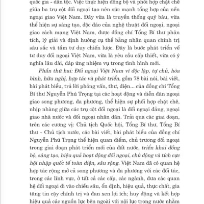 Xây dựng và phát triển nền đối ngoại, ngoại giao Việt Nam toàn diện, hiện đại, mang đậm bản sắc " cây tre Việt Nam" bản in 2024