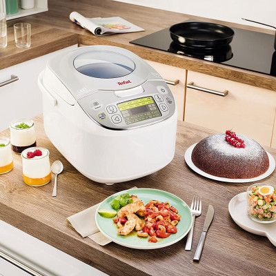 Nồi Cơm Điện Tử Thông Minh TEFAL RK8121 MULTI-COOK, Sản Xuất Tại Pháp, 45 Chương Trình Nấu, Dung Tích 5L, Công Suất Cao 750W - Hàng Nhập Khẩu Đức