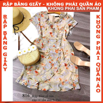 Rập giấy A0 đầm nữ mã 816 (BẢN VẼ)