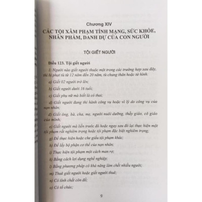 Bộ sách Bình luận Bộ Luật Hình Sự năm 2015 - Những Quy Định Chung và Bình luận Bộ Luật Hình Sự năm 2015 - Phần Các Tội Phạm (Chương 14)