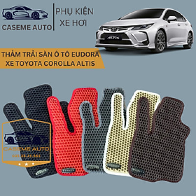 [TOYOTA COROLLA ALTIS] Thảm Trải Sàn, Lót Sàn Ô Tô Cao Su Eudora CloudFoam Thiết Kế Theo Xe Dành Cho Xe TOYOTA COROLLA ALTIS, Chống Nước, Không Mùi, Ngăn Bụi Bẩn, Dễ Vệ Sinh - Hàng Chính Hãng