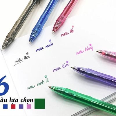 Combo bút bi bấm STABILO Liner 308 (BP308F) - Bộ 3 bút 2 xanh + 1 đỏ (BP308F-C3B)