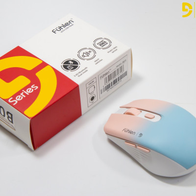 Chuột Bluetooth Silent Fuhlen B07s Dual-mode BLT và wireless 2.4G, Tặng kèm pin- Hàng chính hãng