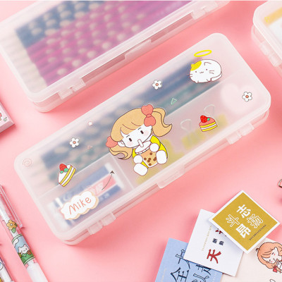 Hộp Đựng Bút 2 Tầng Sáng Tạo Cho Bé - Hàng Chính Hãng ( Màu , Họa Tiết Giao Ngẫu Nhiên )