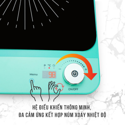 Bếp từ đơn Kalpen IK2 công suất 2200W chuẩn Đức, bảo hành 2 năm - hàng chính hãng