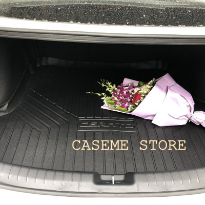 Lót cốp dành cho xe Kia Cerato 2019 - 2021 không mùi, chất liệu TPO cao cấp