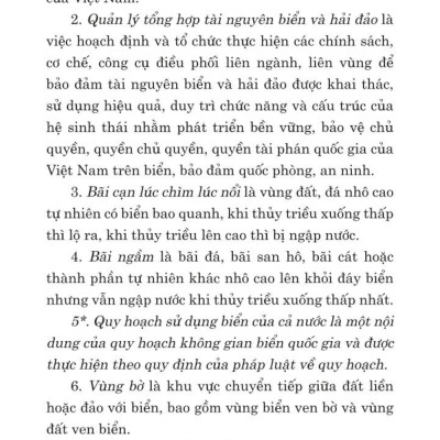 Luật tài nguyên, môi trường biển và hải đảo năm 2015 (sửa đổi, bổ sung năm 2018, 2023)