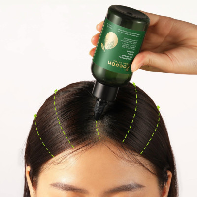 Bộ serum tóc bồ kết, vỏ bưởi Herbario 30ml + Nước dưỡng tóc tinh dầu bưởi Pomelo Cocoon 140ml