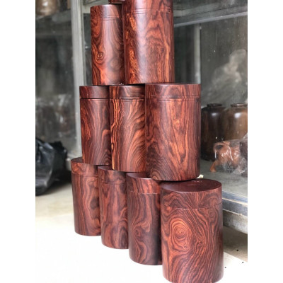 Hộp Trà, Hộp chè Gỗ Trắc Độc Đáo Kích thước 20 x 12 cm