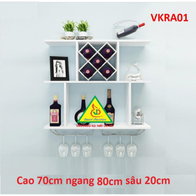 Kệ rượu trang trí treo tường VKRA01A 