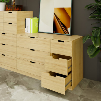 [Happy Home Furniture] SCANDINA, Tủ đựng đồ 6 ngăn kéo, 120cm x 47cm x 76cm ( DxRxC), THK_104