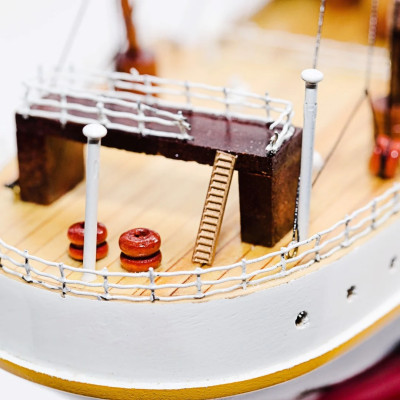 Mô hình Du thuyền HMS TITANIC cao cấp, mô hình gỗ tự nhiên, sang trọng lắp ráp sẵn 1st FURNITURE