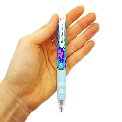 Bút Bi Funny Pen 0.7 mm Quantum - Mực Xanh (Mẫu Màu Giao Ngẫu Nhiên)