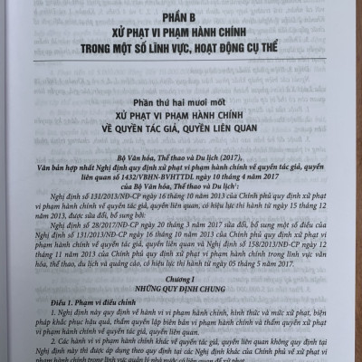 Chỉ dẫn tra cứu và áp dụng pháp luật về xử lý vi phạm hành chính  (được sửa đổi, bổ sung năm 2020) - Quyển 1 và Quyển 2
