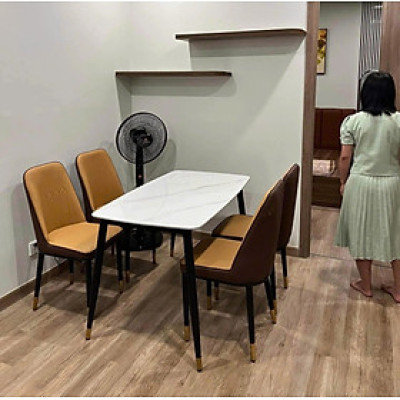 Bộ bàn ăn mặt đá nhập khẩu sang trọng, hiện đại CTL10 Juno Sofa nhiều lựa chọn 