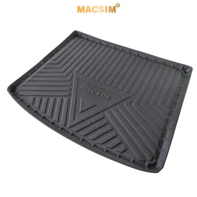 Thảm lót cốp (qd) xe ô tô VOLKSWAGEN Touareg (2011-2016) nhãn hiệu Macsim chất liệu nhựa TPV cao cấp màu đen