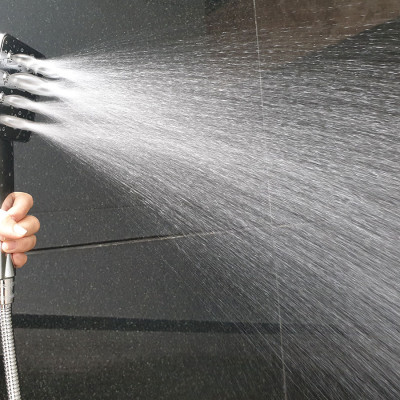 Bộ đài sen, tay sen vuông nhựa ABS mạ Chrome cao cấp Eurolife EL-DSV 02 (Trắng bạc)