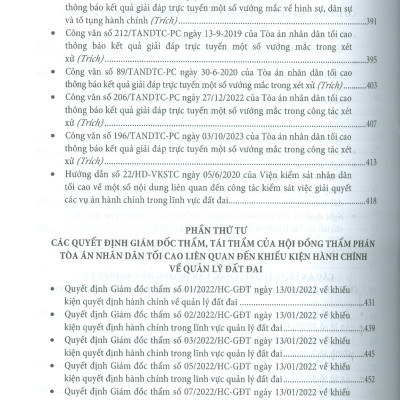 Kỹ Năng Giải Quyết Vụ Án Hành Chính Trong Lĩnh Vực Quản Lý Đất Đai Và Thực Tiễn Xét Xử Của Toà Án Nhân Dân - Tái Bản Lần Thứ Nhất, Có Sửa Đổi, Bổ Sung Theo Luật Đất Đai Năm 2024 