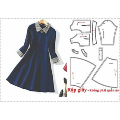 Rập đầm sơ mi mã 1127- giấy A0 (BẢN VẼ)