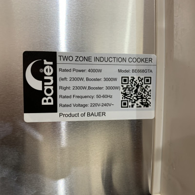 Bếp từ Bauer 668 GTA - Malaysia - Hàng chính hãng 