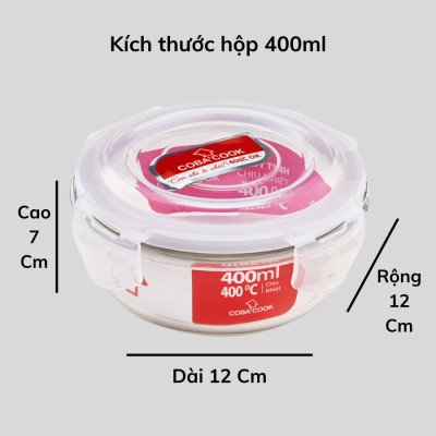 Hộp Thủy Tinh Đựng Thực Phẩm Chịu Nhiệt COBA