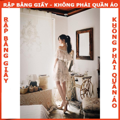 Rập giấy A0 đầm xòe trễ vai mã 1263 (BẢN VẼ)