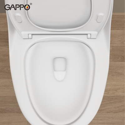 BỒN CẦU ĐẶT SÀN 1 KHỐI KÉT LIỀN NHẬP KHẨU NGA GAPPO GM501 MEN TUYẾT - HÀNG CHÍNH HÃNG