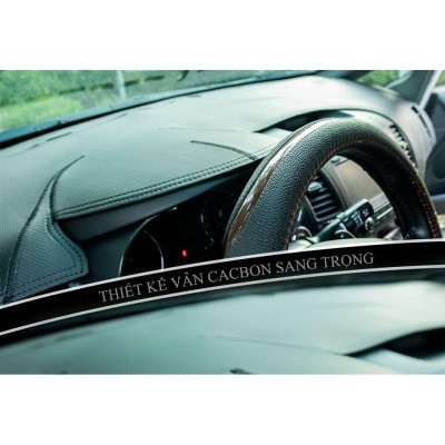 Thảm Taplo Xe Toyota Avanza 2022 loại da dày cao cấp 3 lớp chống trượt Da Carbon đen