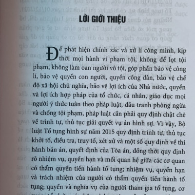Hướng dẫn môn học Luật tố tụng hình sự