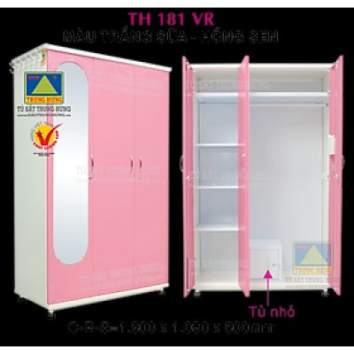 Tủ sắt quần áo lắp ráp– TSLR18